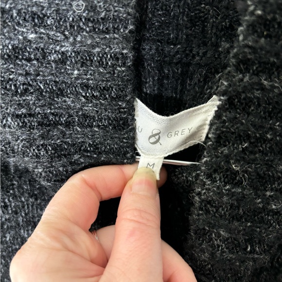 Lou & Grey gray wool mohair blend sleeveless duster sweater medium - Picture 4 of 5